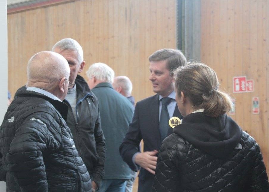 National Drressage Championships - Paul Nolan with Joe Reynolds, Dane Rawlins and Judy Reynolds.